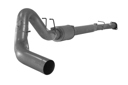 DIESELR Downpipe Back Exhaust - Single (2008-2010 Ford 6.4L F250/F350 Powerstroke) Exhaust DIESELR Tuning 4" With Muffler 