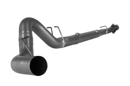 DIESELR Downpipe Back Exhaust - Single (2008-2010 Ford 6.4L F250/F350 Powerstroke) Exhaust DIESELR Tuning 5" No Muffler 