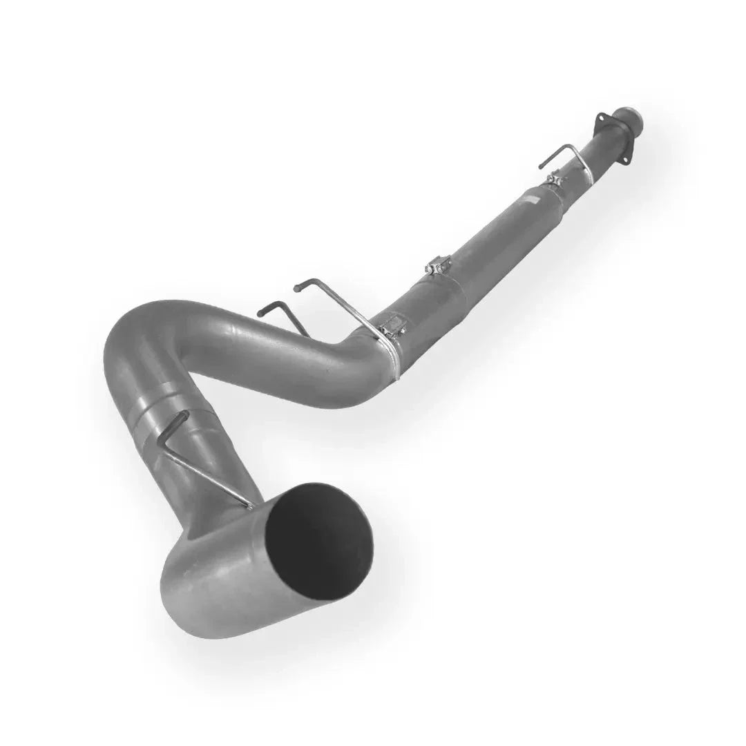 Dieselr Aluminized Downpipe back Exhaust Single | Ford 6.4L F250/F350 Powerstroke 2008-2010 Aluminized Race Pipe Dieselr Parts 5-inch Downpipe Back Exhaust without muffler 