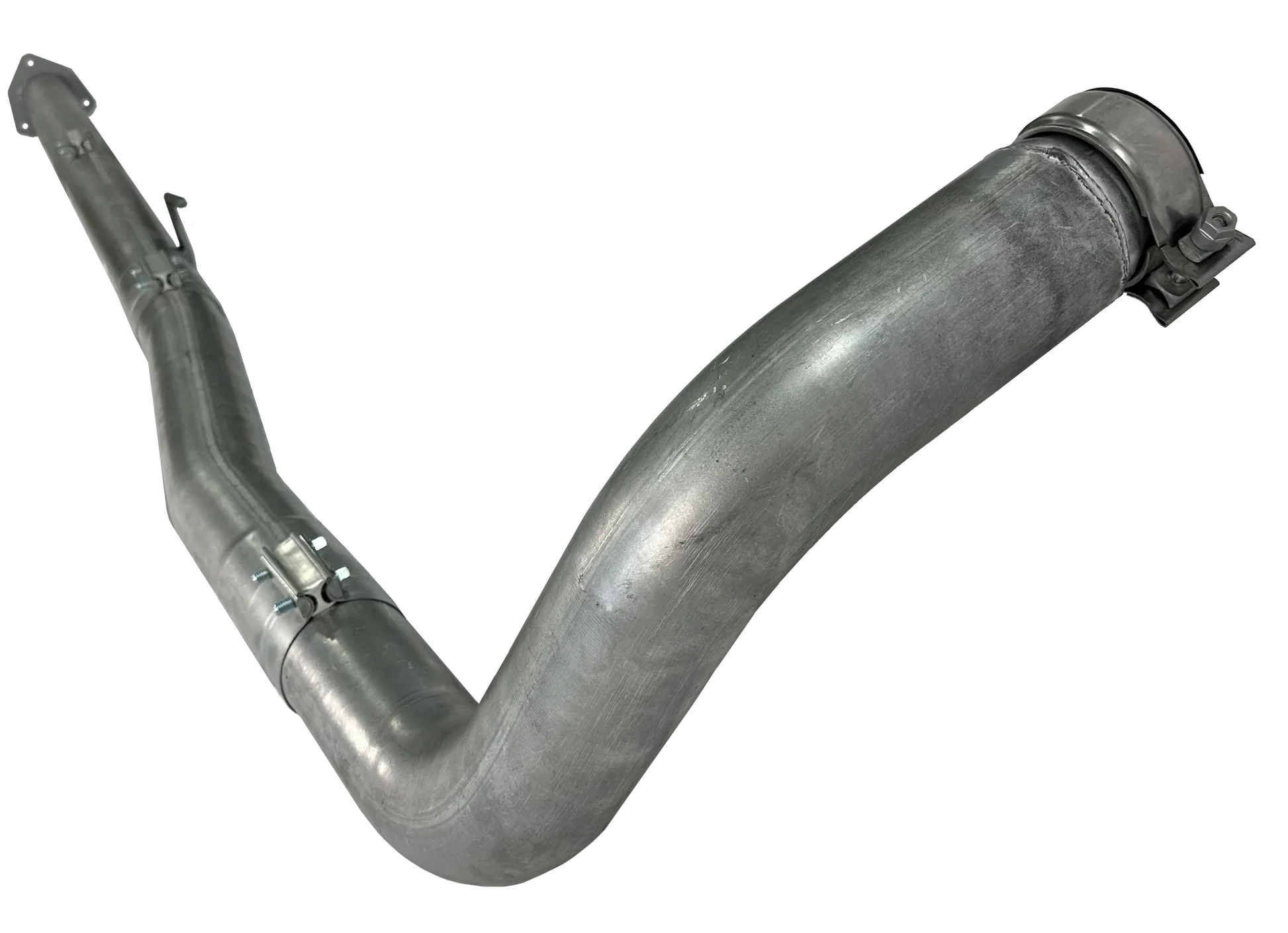 Dieselr Aluminized Turbo Back Race Pipe | Cab & Chassis Ford 6.7L Powerstroke (2023-2026) Aluminized Race Pipe Dieselr Parts 4" without Muffler 