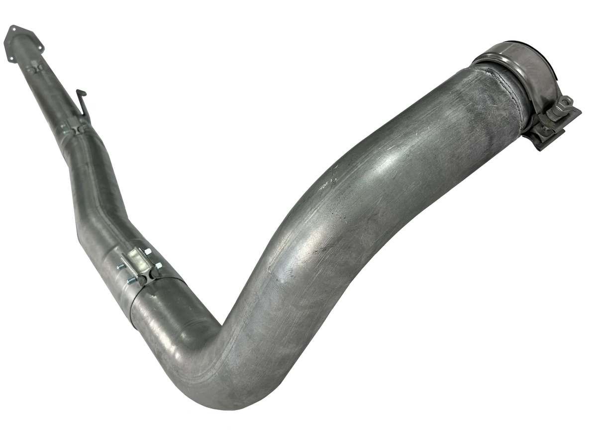 Dieselr Aluminized Turbo Back Race Pipe | Cab & Chassis Ford 6.7L Powerstroke (2023-2026) Aluminized Race Pipe Dieselr Parts 4" without Muffler 