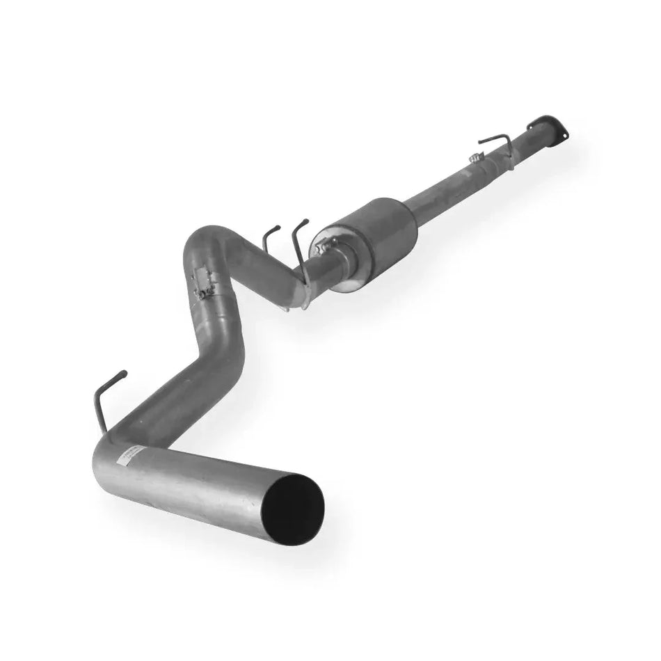 Dieselr Aluminized Cab & Chassis 4" Downpipe Back Exhaust Single | Ford 6.4L F350/F450/F550 Powerstroke 2008-2010 Aluminized Exhaust Dieselr Parts 