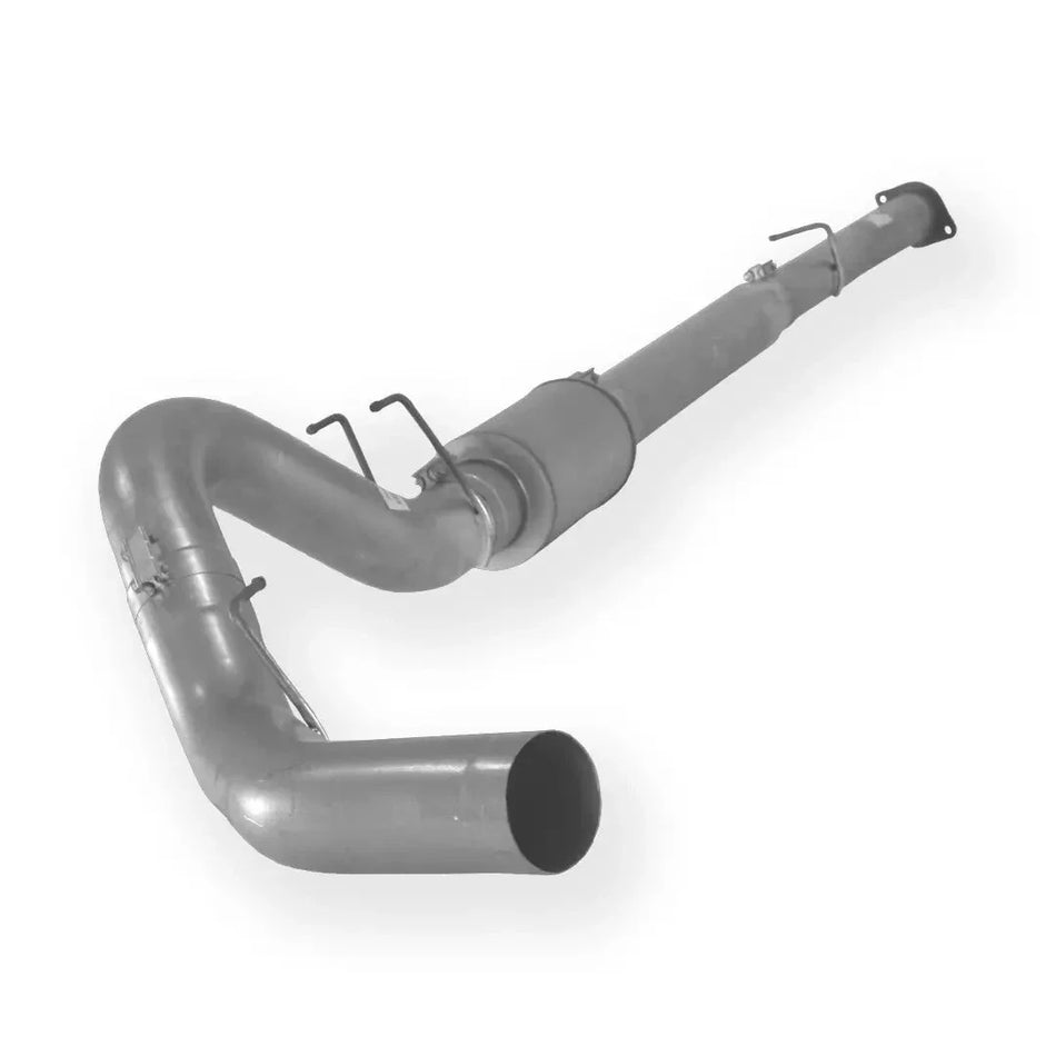 Dieselr Aluminized Downpipe back Exhaust Single | Ford 6.4L F250/F350 Powerstroke 2008-2010 Aluminized Race Pipe Dieselr Parts 4-inch Downpipe Back Exhaust with muffler 