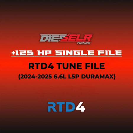 DIESELR RTD4 Tune Files (2024-2025 Duramax L5P 6.6L) - Global B Tune Files DIESELR Tuning 