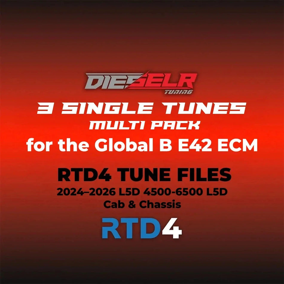 Dieselr RTD4 Tune Files (2024-2026 Duramax 4500-6500 L5D Cab & Chassis) - Global B Tune Files DIESELR Tuning 