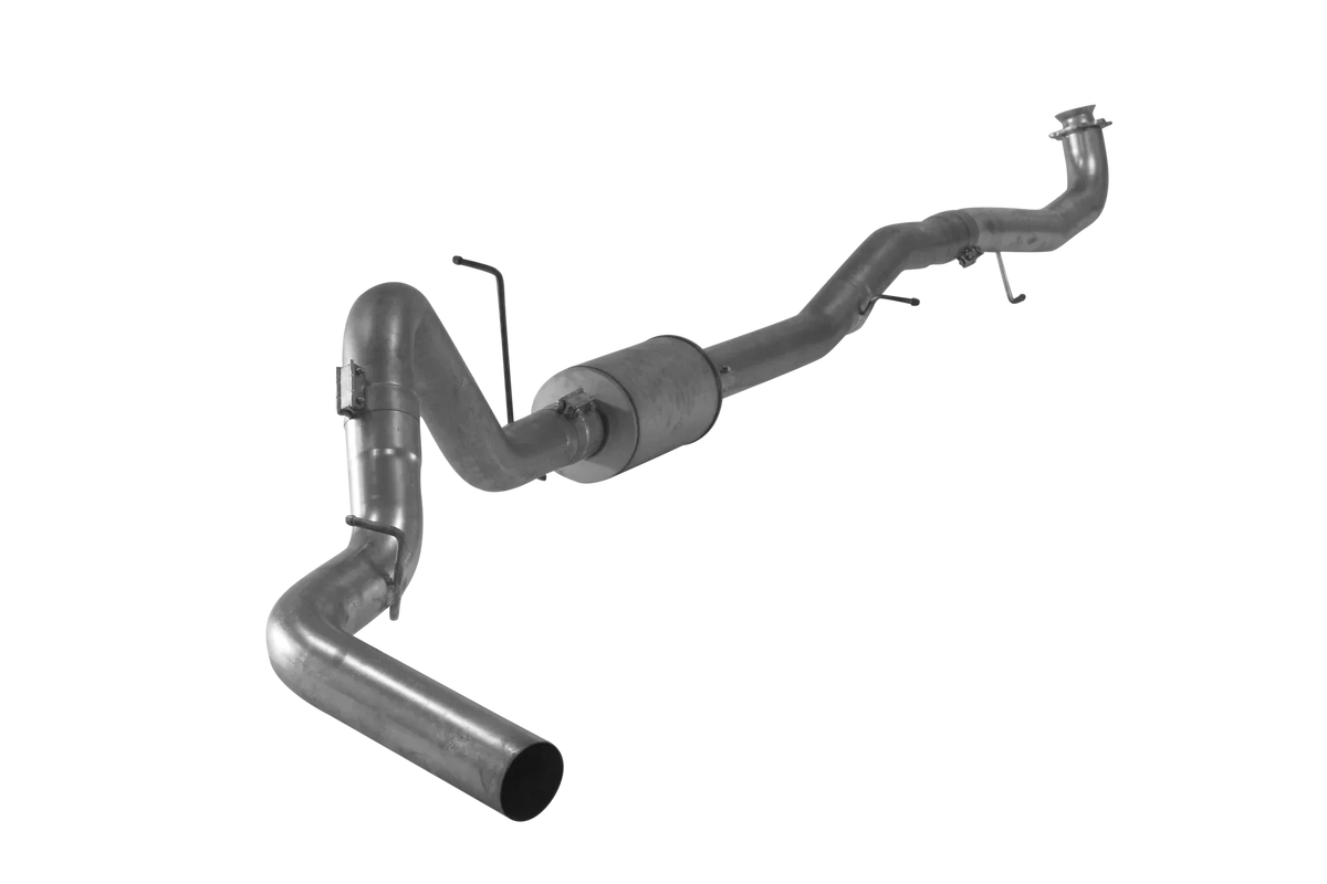 DIESELR Downpipe Back Exhaust - Single (2017-2019 GM 2500/3500 6.6L Duramax L5P) Stainless Steel Exhaust Dieselr Parts 5" With Muffler 