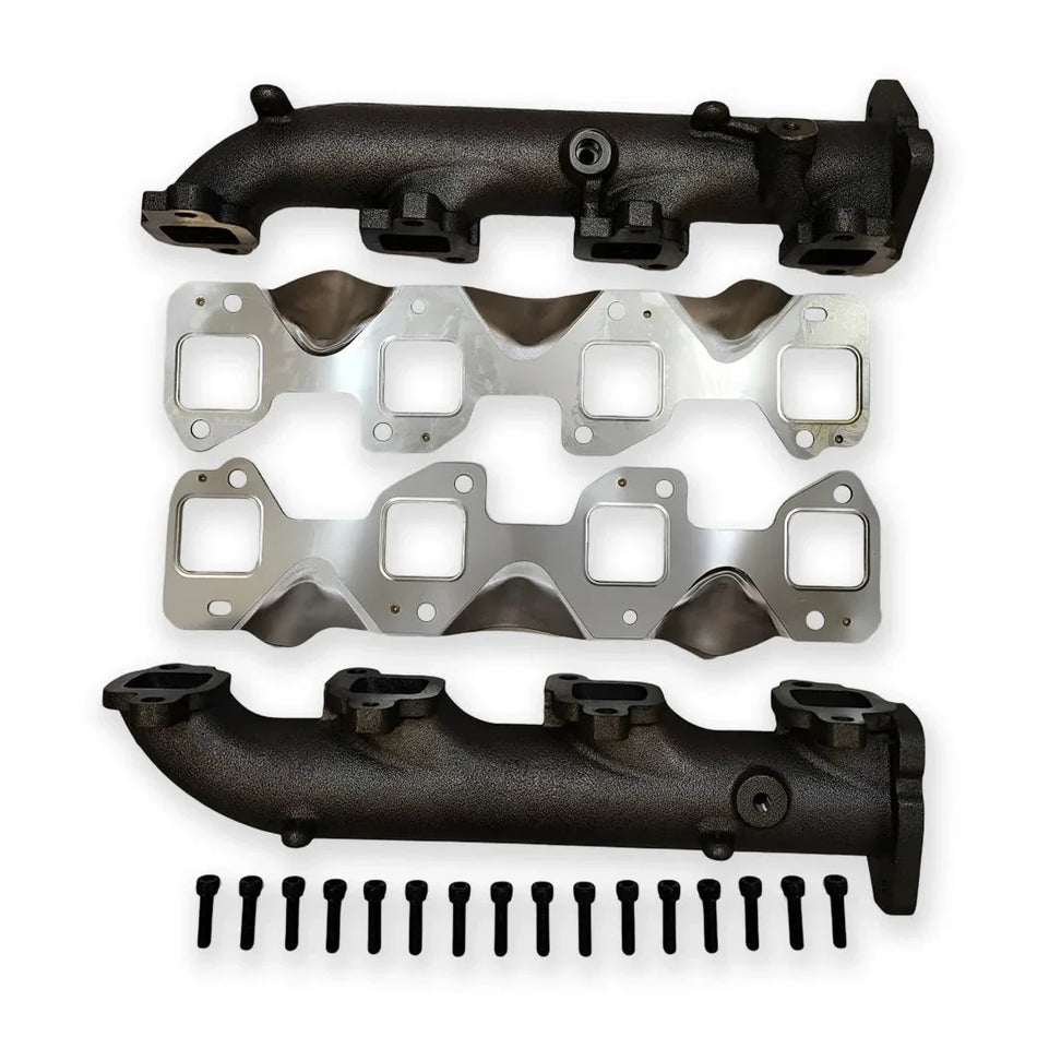 Dieselr High Flow Exhaust Manifold w/o EGR Provision - Pair | 2017–2026 Duramax L5P
