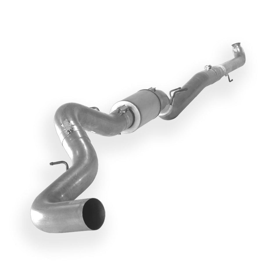 Dieselr Aluminized Downpipe Back Exhaust Single | 2500/3500 6.6L GM DURAMAX LB7 (2001-2004.5) Aluminized Exhaust Dieselr Parts 5-inch Exhaust with Muffler 