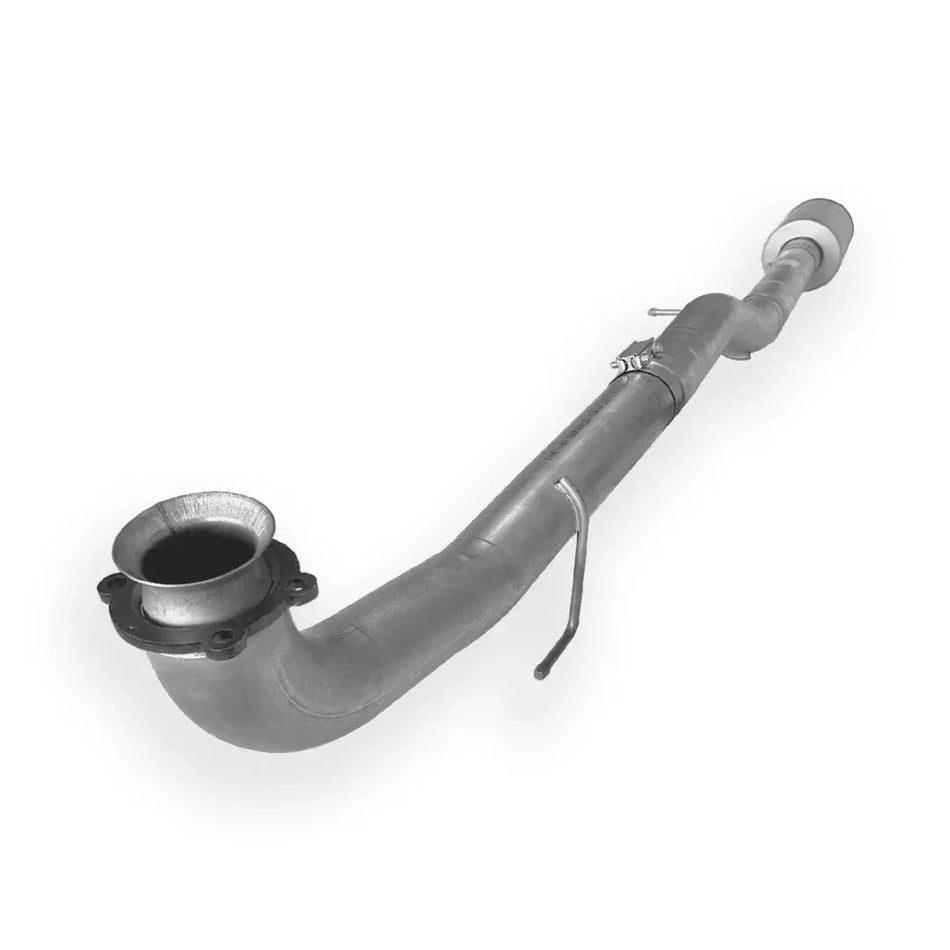 Dieselr Aluminized 4" Cat & DPF Race Pipes | GM 2500/3500 6.6L DURAMAX L5P 2017-2023 Aluminized Race Pipe Dieselr Parts 4-inch Race Pipe with Muffler 