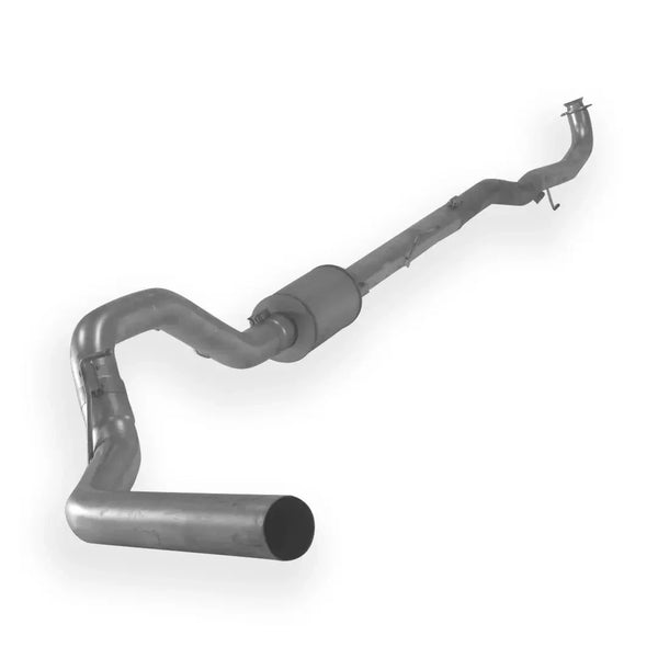 Dieselr Aluminized  Downpipe Back Exhaust Single | Cab & Chassis GM 2500/3500 6.6L DURAMAX L5P 2017-2019