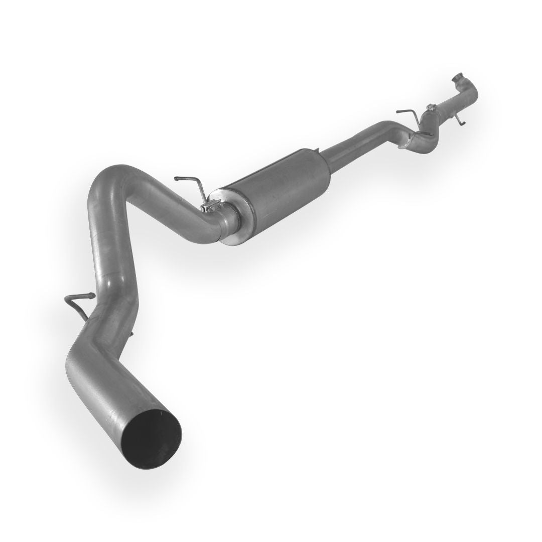 Dieselr Aluminized Downpipe Back Exhaust Single | 2500/3500 6.6L GM DURAMAX LB7 (2001-2004.5) Aluminized Exhaust Dieselr Parts 4-inch Exhaust with Muffler 