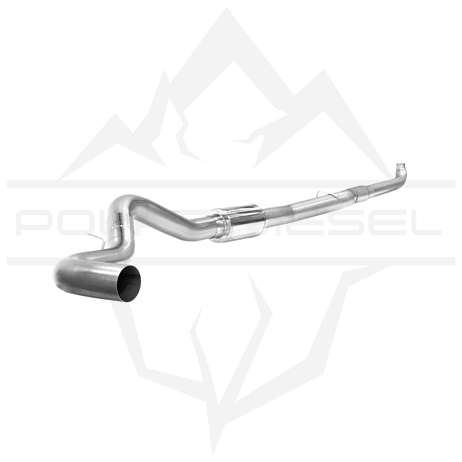2007.5-2010 Duramax 6.6L 5" Polar Exhaust With Muffler Polar Diesel