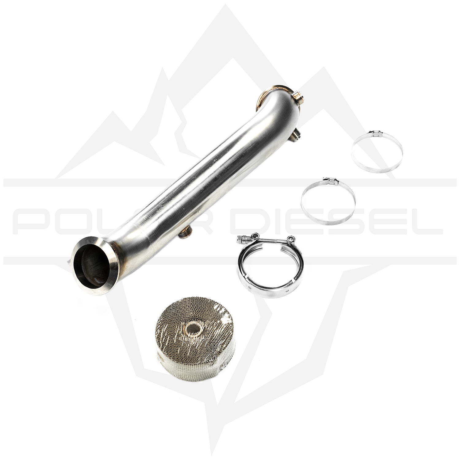 2011-2016 Duramax 6.6L Polar Downpipe Polar Diesel