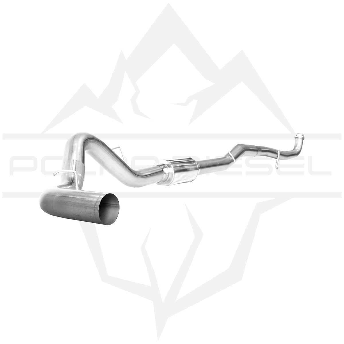2015.5-2016 Duramax 6.6L 5" Polar Exhaust With Muffler Polar Diesel
