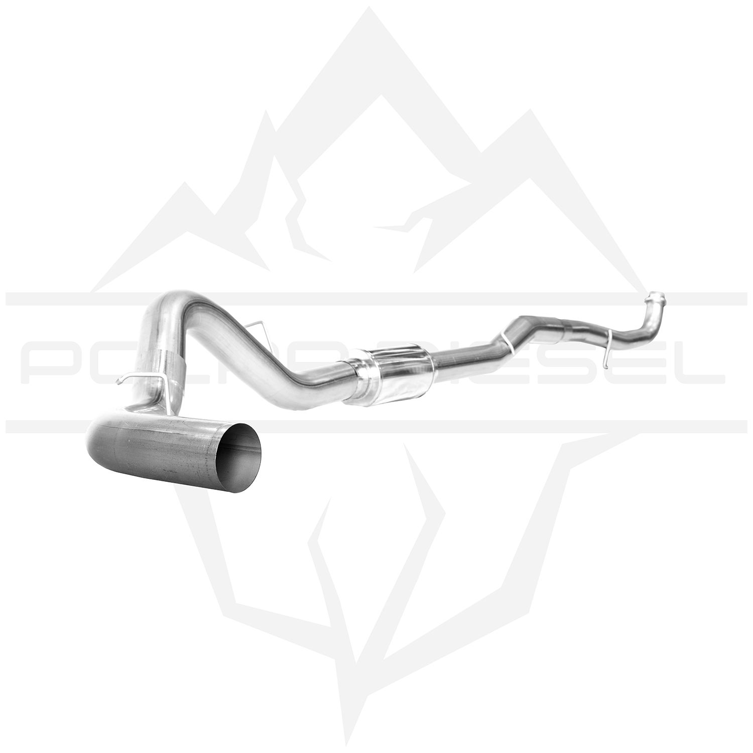 2015.5-2016 Duramax 6.6L 5" Polar Exhaust With Muffler Polar Diesel