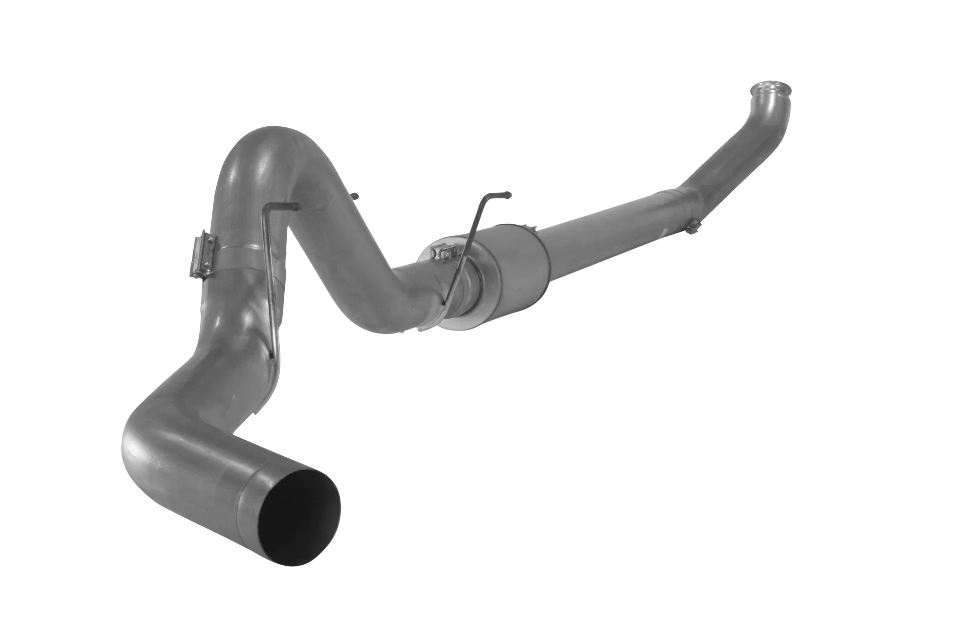 DIESELR Turbo Back Exhaust - Single (2004.5-2007 Dodge 5.9L Cummins) Stainless Steel Exhaust Dieselr Parts 4" With Muffler 