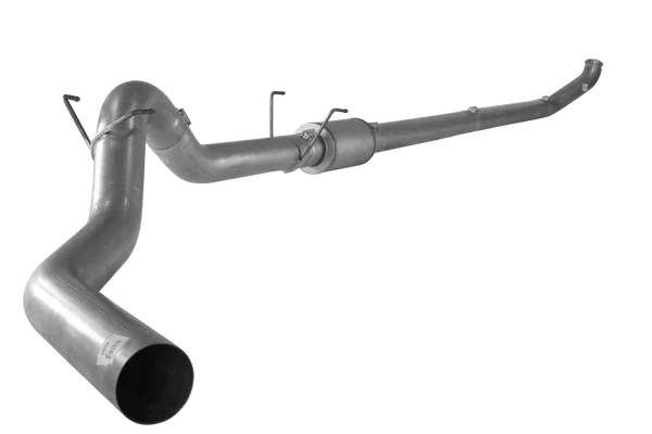 DIESELR Turbo Back Exhaust - Single (2007-2010 Dodge 2500/3500/4500/5500 6.7L Cummins - CAB & CHASSIS)