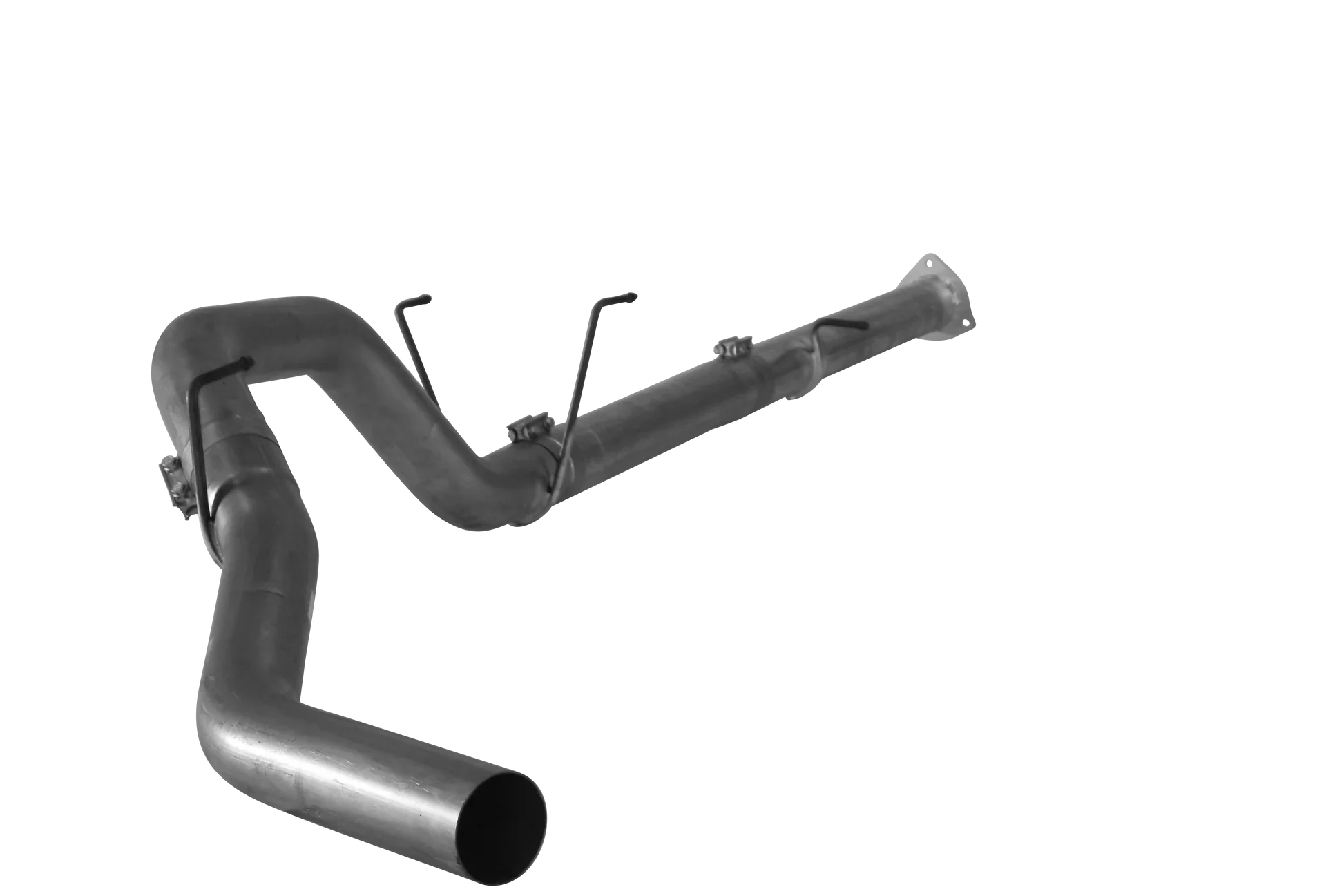 Downpipe Back Exhaust - Single (2013-2018 Dodge 2500/3500 6.7L Cummins) Exhaust DIESELR Tuning 4" No Muffler 