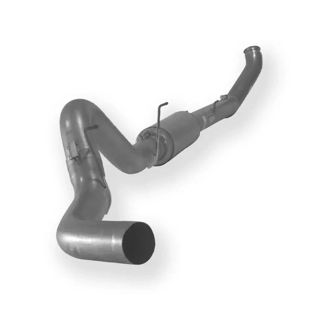 Dieselr Aluminized Turbo Back Exhaust Single | Dodge 2500/3500 6.7L Cummins 2007-2009 Aluminized Exhaust Dieselr Parts 4 inch with muffler 
