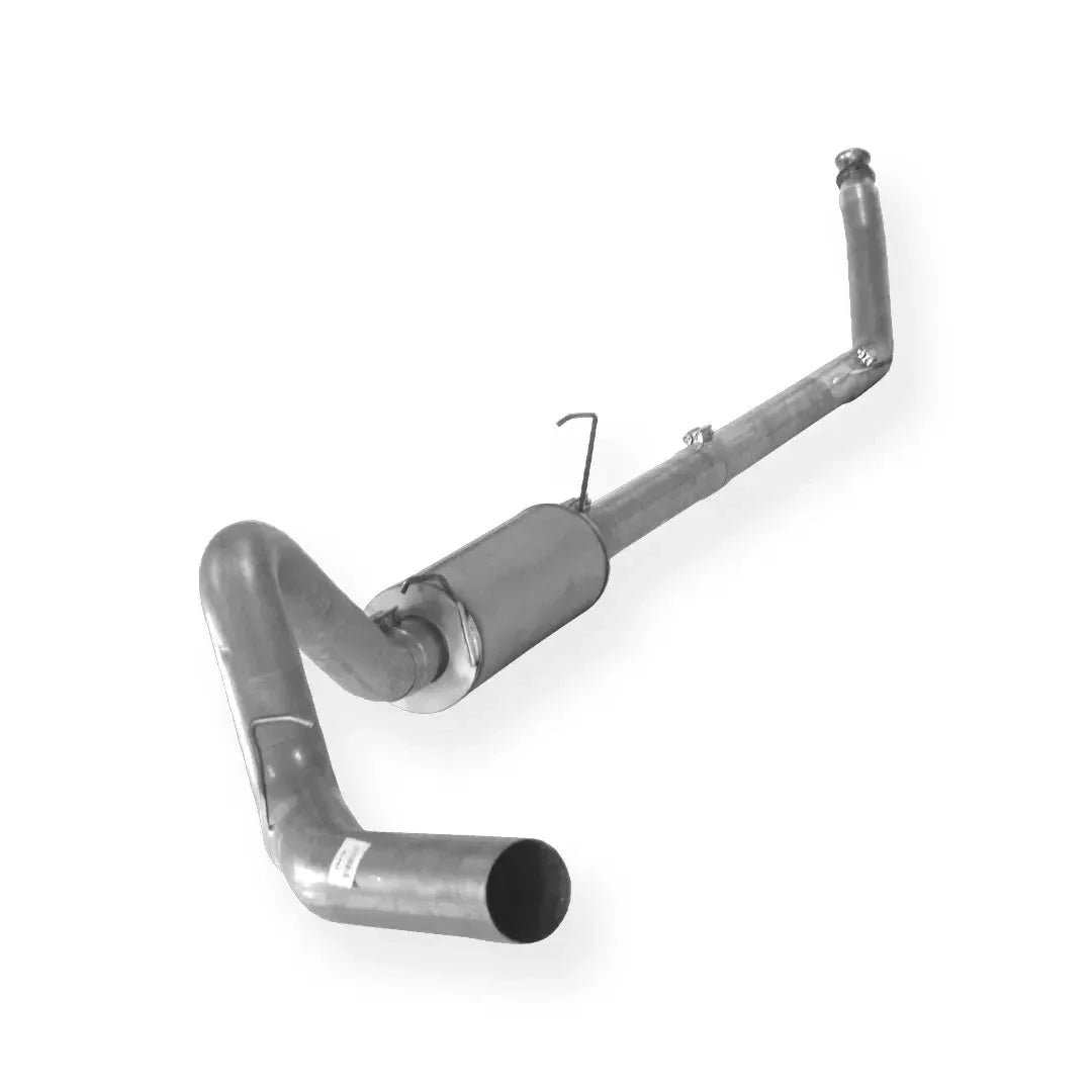 Dieselr Aluminized Turbo Back Exhaust Single | Dodge 2500/3500 5.9L Cummins 1994-2002 Aluminized Race Pipe Dieselr Parts 4-inch with muffler 