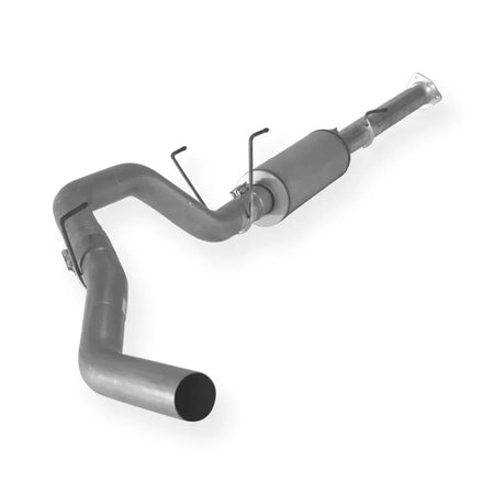 Dieselr Aluminized Exhaust System Single | Dodge 2500/3500 6.7L Cummins 2013-2018 Aluminized Race Pipe Dieselr Parts 4-inch Downpipe back with muffler 