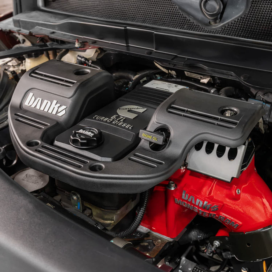 2007.5-2024 Cummins Engine Cover w/ Revolver Billet Oil Cap (42810)