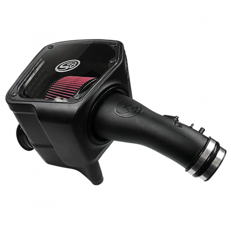 Cold Air Intake For 07-21 Toyota Tundra V8 5.7L Oiled Cotton Cleanable Red S&B