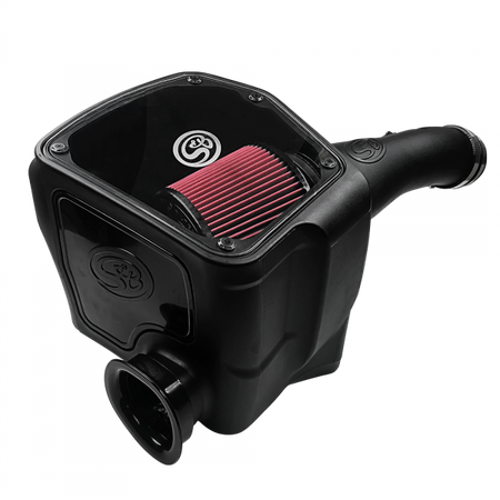 Cold Air Intake For 07-21 Toyota Tundra V8 5.7L Oiled Cotton Cleanable Red S&B