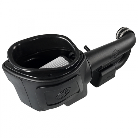 Cold Air Intake For 12-18 Jeep Wrangler JK V6-3.6L Dry Dry Extendable White S&B