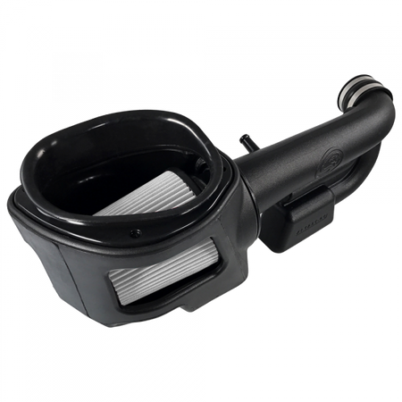 Cold Air Intake For 12-18 Jeep Wrangler JK V6-3.6L Dry Dry Extendable White S&B