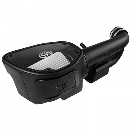 Cold Air Intake For 12-18 Jeep Wrangler JK V6-3.6L Dry Dry Extendable White S&B