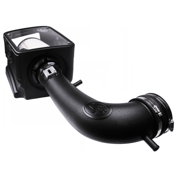 Cold Air Intake For 14-16 Silverado/ Sierra 1500 5.3L, 6.2L, 15-16 Tahoe, Suburban, Yukon (XL)(Denali) 1500 5.3L, 6.2L Dry Extendable White S&B
