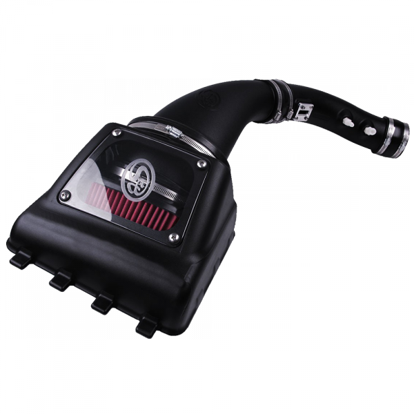 Cold Air Intake For 10-16 Ford F150 V8-6.2L Raptor Oiled Cotton Cleanable Red S&B