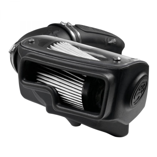 Cold Air Intake For 97-06 Jeep Wrangler TJ L6-4.0L Dry Dry Extendable White S&B