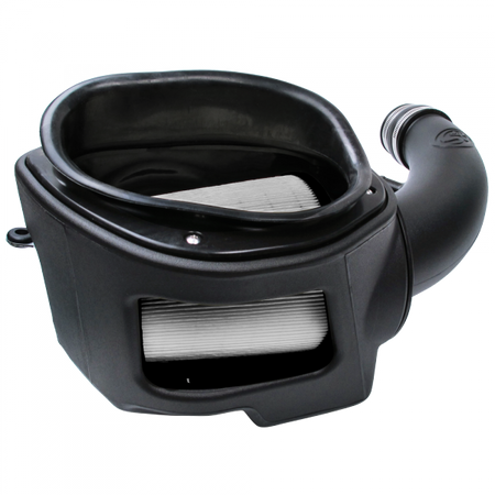 Cold Air Intake For 07-11 Jeep Wrangler JK V6-3.8L Dry Dry Extendable White S&B