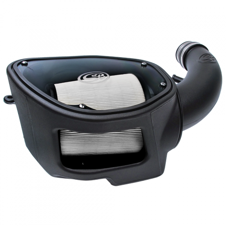 Cold Air Intake For 07-11 Jeep Wrangler JK V6-3.8L Dry Dry Extendable White S&B