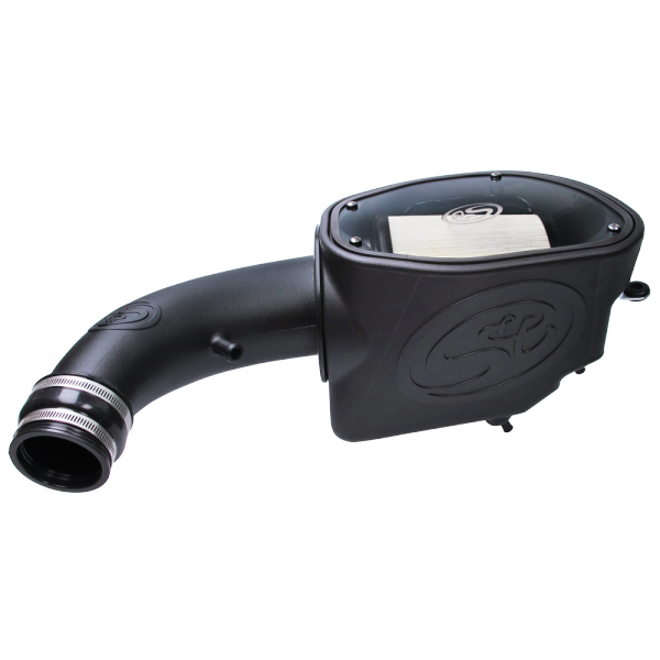 Cold Air Intake For 07-11 Jeep Wrangler JK V6-3.8L Dry Dry Extendable White S&B