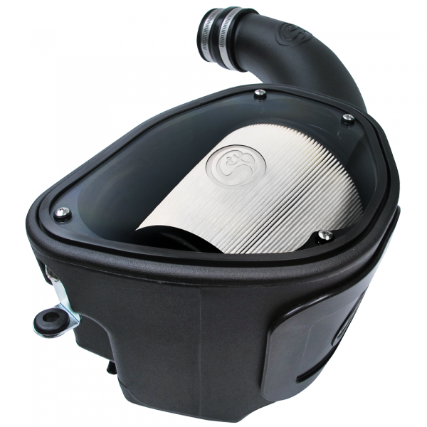 Cold Air Intake For 07-11 Jeep Wrangler JK V6-3.8L Dry Dry Extendable White S&B