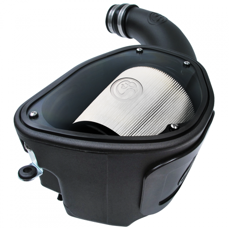 Cold Air Intake For 07-11 Jeep Wrangler JK V6-3.8L Dry Dry Extendable White S&B