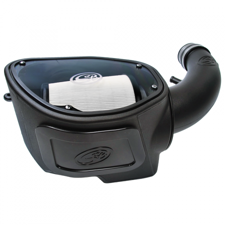 Cold Air Intake For 07-11 Jeep Wrangler JK V6-3.8L Dry Dry Extendable White S&B