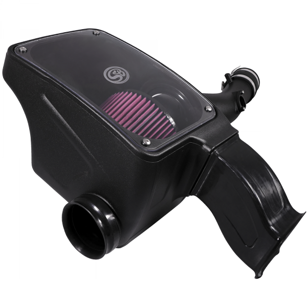 Cold Air Intake For 16-18 Toyota Tacoma 3.5L Oiled Cotton Cleanable Red S&B