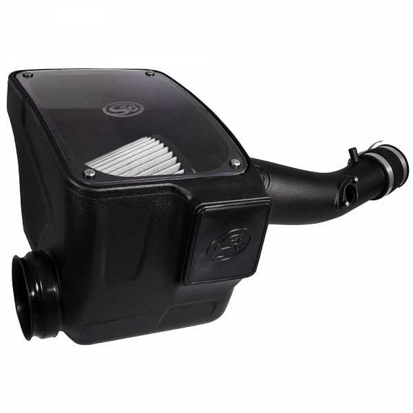 Cold Air Intake For 16-18 Toyota Tacoma 3.5L Dry Dry Extendable White S&B