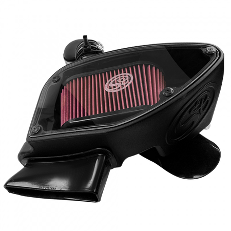 Cold Air Intake For 10-14 VW 2.0L TDI , 2015 VW Jetta 2.0L TDI Cotton Cleanable Red S&B