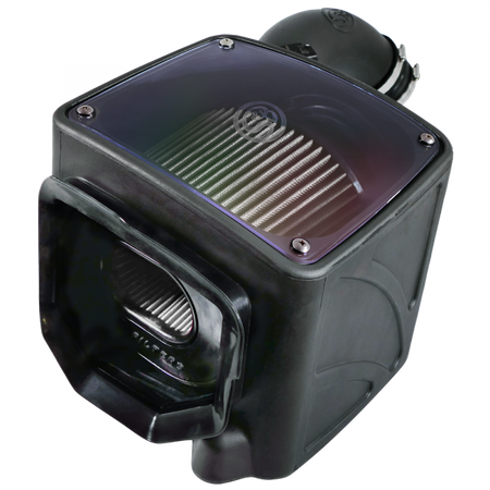 Cold Air Intake For 04-05 Chevrolet Silverado GMC Sierra V8-6.6L LLY Duramax Dry Extendable White S&B