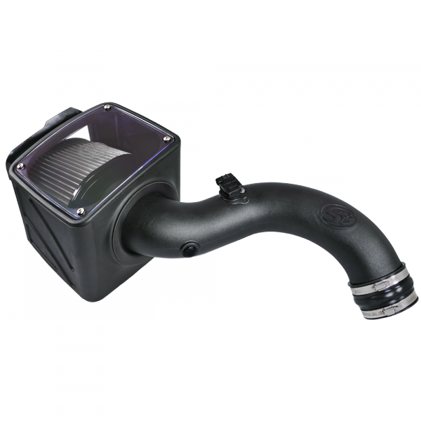 Cold Air Intake For 04-05 Chevrolet Silverado GMC Sierra V8-6.6L LLY Duramax Dry Extendable White S&B