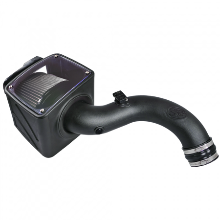 Cold Air Intake For 04-05 Chevrolet Silverado GMC Sierra V8-6.6L LLY Duramax Dry Extendable White S&B