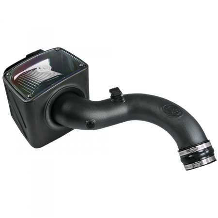 Cold Air Intake For 04-05 Chevrolet Silverado GMC Sierra V8-6.6L LLY Duramax Dry Extendable White S&B