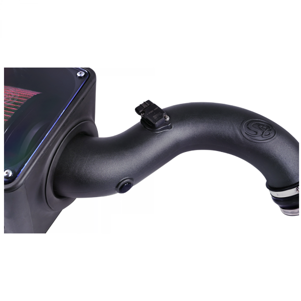 Cold Air Intake For 04-05 Chevrolet Silverado GMC Sierra V8-6.6L LLY Duramax Cotton Cleanable Red S&B