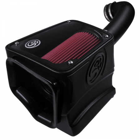 Cold Air Intake For 17-18 Chevrolet GMC Silverado/ Sierra 1500, Tahoe, Suburban, Yukon, XL, Denali, 5.3L, 6.2L Cotton Cleanable Red S&B