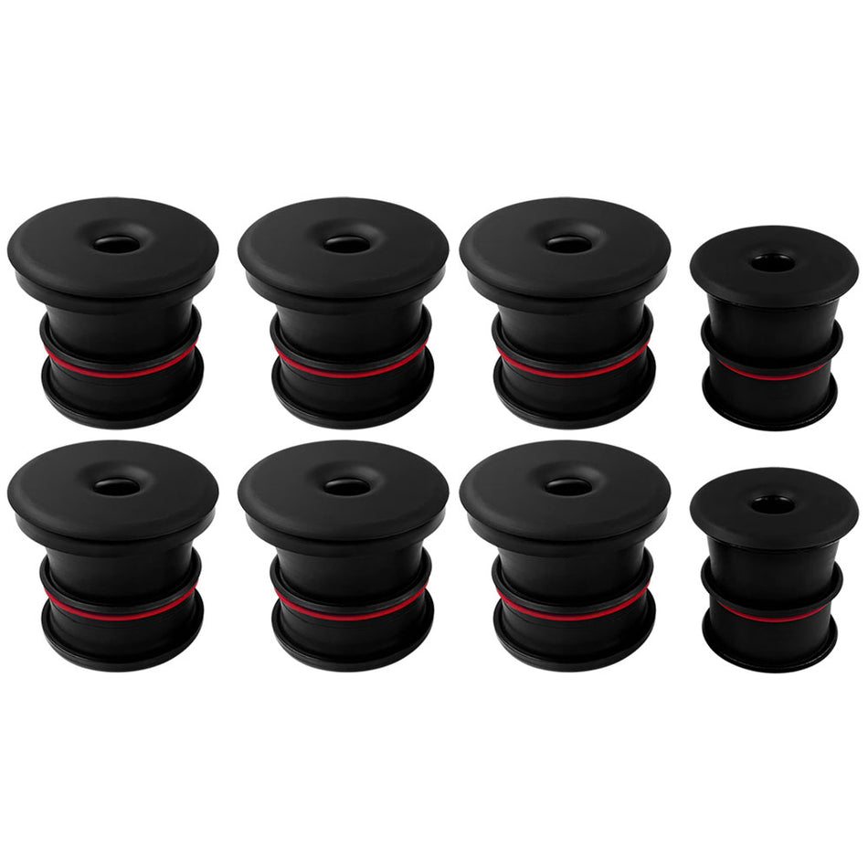 Silicone Body Mount Kit For 99-03 Ford F-250/F-350/F-450/F-550, 5.4L, 6.8L, 7.3L Crew Cab 8 Pc S&B